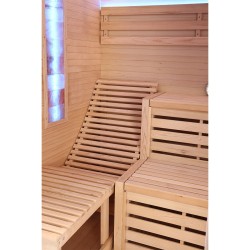 Sauna Fińska Sucha z Kamieniami Solnymi z Piecem HARVIA 6,0KW 160X150X200CM FSTG3L-black
