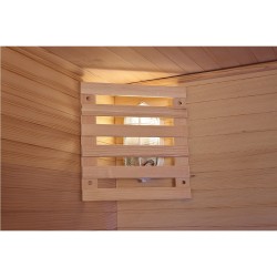 Sauna Fińska Sucha z Kamieniami Solnymi z Piecem HARVIA 6,0KW 160X150X200CM FSTG3L-black