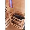 Sauna Fińska Sucha z Kamieniami Solnymi z Piecem HARVIA 6,0KW 160X150X200CM FSTG3L-black