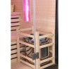 Sauna Fińska Sucha z Kamieniami Solnymi z Piecem HARVIA 6,0KW 160X150X200CM FSTG3L-black
