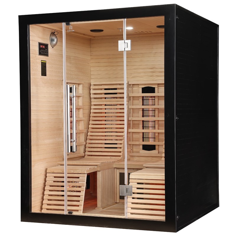 Sauna na podczerwień Infrared 150X150X190 - 3 osobowa FSRG4L black