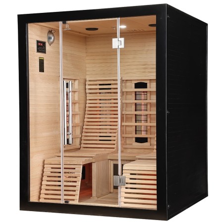 Sauna na podczerwień Infrared 150X150X190 - 3 osobowa FSRG4L black