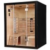 Sauna na podczerwień Infrared 150X150X190 - 3 osobowa FSRG4L black