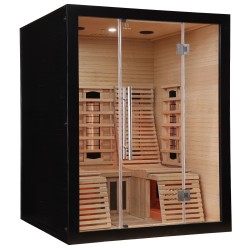 Sauna na podczerwień Infrared 150X150X190 - 3 osobowa FSRG4L black