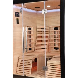 Sauna na podczerwień Infrared 150X150X190 - 3 osobowa FSRG4L black