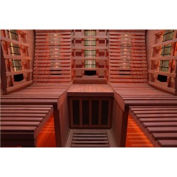 Sauna na podczerwień Infrared 150X150X190 - 3 osobowa FSRG4L black