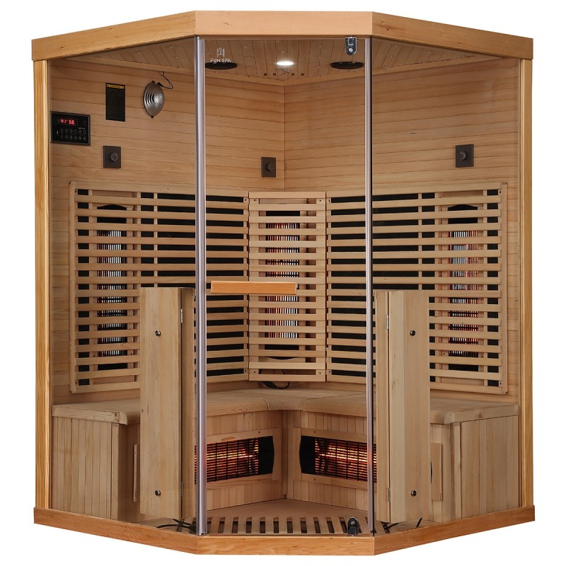 Sauna na podczerwień Infrared 140X140X190 - 3 osobowa FSRG3C