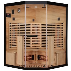 Sauna na podczerwień Infrared 140X140X190 - 3 osobowa FSRG3C black