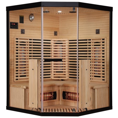 Sauna na podczerwień Infrared 140X140X190 - 3 osobowa FSRG3C black
