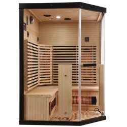 Sauna na podczerwień Infrared 140X140X190 - 3 osobowa FSRG3C black