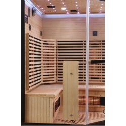 Sauna na podczerwień Infrared 140X140X190 - 3 osobowa FSRG3C black