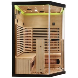 Sauna na podczerwień Infrared 140X140X190 - 3 osobowa FSRG3C black