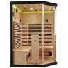 Sauna na podczerwień Infrared 140X140X190 - 3 osobowa FSRG3C black