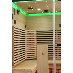 Sauna na podczerwień Infrared 140X140X190 - 3 osobowa FSRG3C black