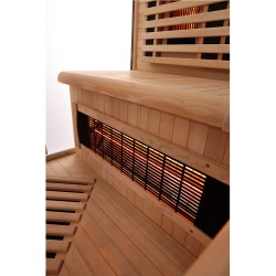 Sauna na podczerwień Infrared 140X140X190 - 3 osobowa FSRG3C black