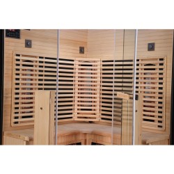 Sauna na podczerwień Infrared 140X140X190 - 3 osobowa FSRG3C black