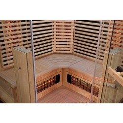 Sauna na podczerwień Infrared 140X140X190 - 3 osobowa FSRG3C black