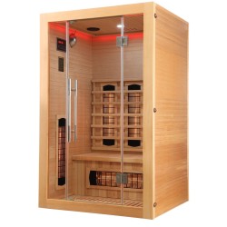 sauna na podczerwień infrared kolor drewno jodla kanadyjska