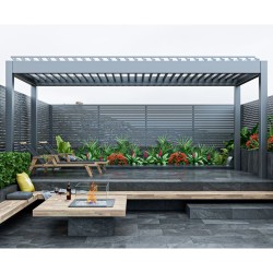 3x6 Pergola OGRODOWA Tarasowa Prestige Manual - Dark Grey
