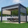 Pergola OGRODOWA Tarasowa Prestige Automatic 3 x 3 m - Dark Grey  Funmax – Stwórz Swoją Oazę Relaksu!