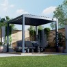 Pergola OGRODOWA Tarasowa Prestige Manual 3 x 3 m - Dark Grey  Funmax – Stwórz Swoją Oazę Relaksu!