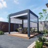 Pergola OGRODOWA Tarasowa Prestige Automatic 4 x 4 m - Dark Grey  Funmax – Stwórz Swoją Oazę Relaksu!