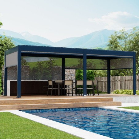 Pergola OGRODOWA Tarasowa Prestige Automatic 3 x 6 m - Dark Grey  Funmax – Stwórz Swoją Oazę Relaksu!