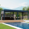 Pergola OGRODOWA Tarasowa Prestige Automatic 3 x 6 m - Dark Grey  Funmax – Stwórz Swoją Oazę Relaksu!
