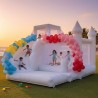 Dmuchany zamek biały do skakania magiczny z basenem 4,9 x 4,3  Bounce House