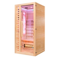 Sauna na podczerwień z kamieniem solnym 90X90X190CM FS-C1S