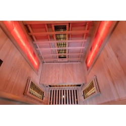 Sauna na podczerwień z kamieniem solnym 90X90X190CM FS-C1S