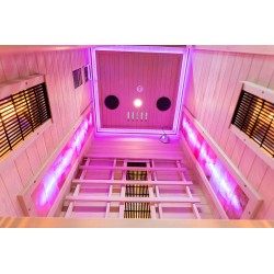 Sauna na podczerwień z kamieniem solnym 90X90X190CM FS-C1S