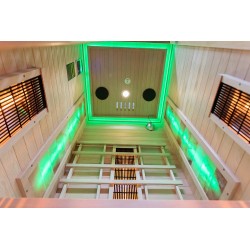 Sauna na podczerwień z kamieniem solnym 90X90X190CM FS-C1S