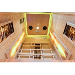 Sauna na podczerwień z kamieniem solnym 90X90X190CM FS-C1S