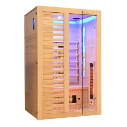 Sauna na podczerwień z kamieniem solnym 120X100X190CM FS-C2S