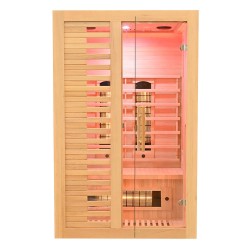Sauna na podczerwień z kamieniem solnym 120X100X190CM FS-C2S