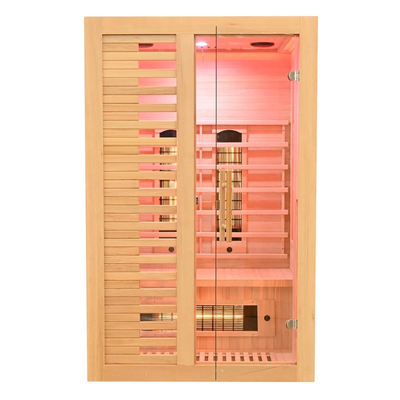 Sauna na podczerwień z kamieniem solnym 120X100X190CM FS-C2S