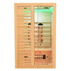 Sauna na podczerwień z kamieniem solnym 120X100X190CM FS-C2S
