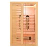 Sauna na podczerwień z kamieniem solnym 120X100X190CM FS-C2S