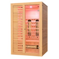Sauna na podczerwień z kamieniem solnym 120X100X190CM FS-C2S