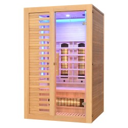 Sauna na podczerwień z kamieniem solnym 120X100X190CM FS-C2S