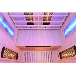 Sauna na podczerwień z kamieniem solnym 120X100X190CM FS-C2S
