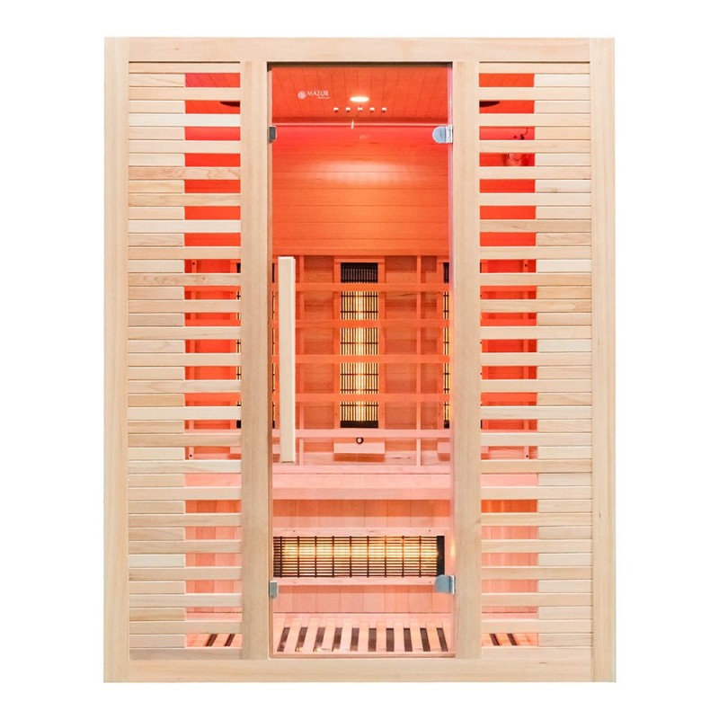 Sauna na podczerwień z kamieniem solnym 150X110X190CM FS-C3S