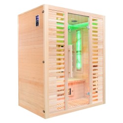 Sauna na podczerwień z kamieniem solnym 150X110X190CM FS-C3S