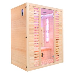 Sauna na podczerwień z kamieniem solnym 150X110X190CM FS-C3S
