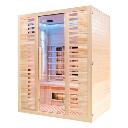 Sauna na podczerwień z kamieniem solnym 150X110X190CM FS-C3S