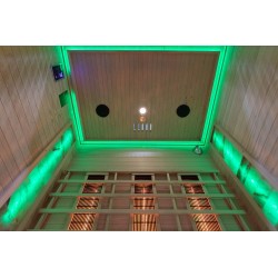 Sauna na podczerwień z kamieniem solnym 150X110X190CM FS-C3S