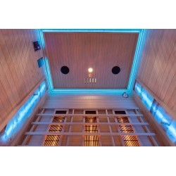 Sauna na podczerwień z kamieniem solnym 150X110X190CM FS-C3S