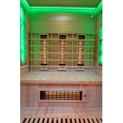 Sauna na podczerwień z kamieniem solnym 150X110X190CM FS-C3S