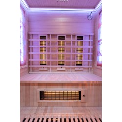 Sauna na podczerwień z kamieniem solnym 150X110X190CM FS-C3S